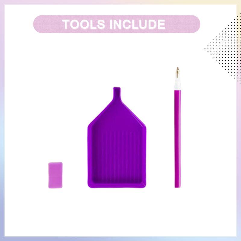 Butterfly & Sunflower Pattern DIY Diamond Arts Colorful Painting Kit without Frame, 1 Set DIY 5D Diamond Arts Painting for Home Bedroom Wall Decor