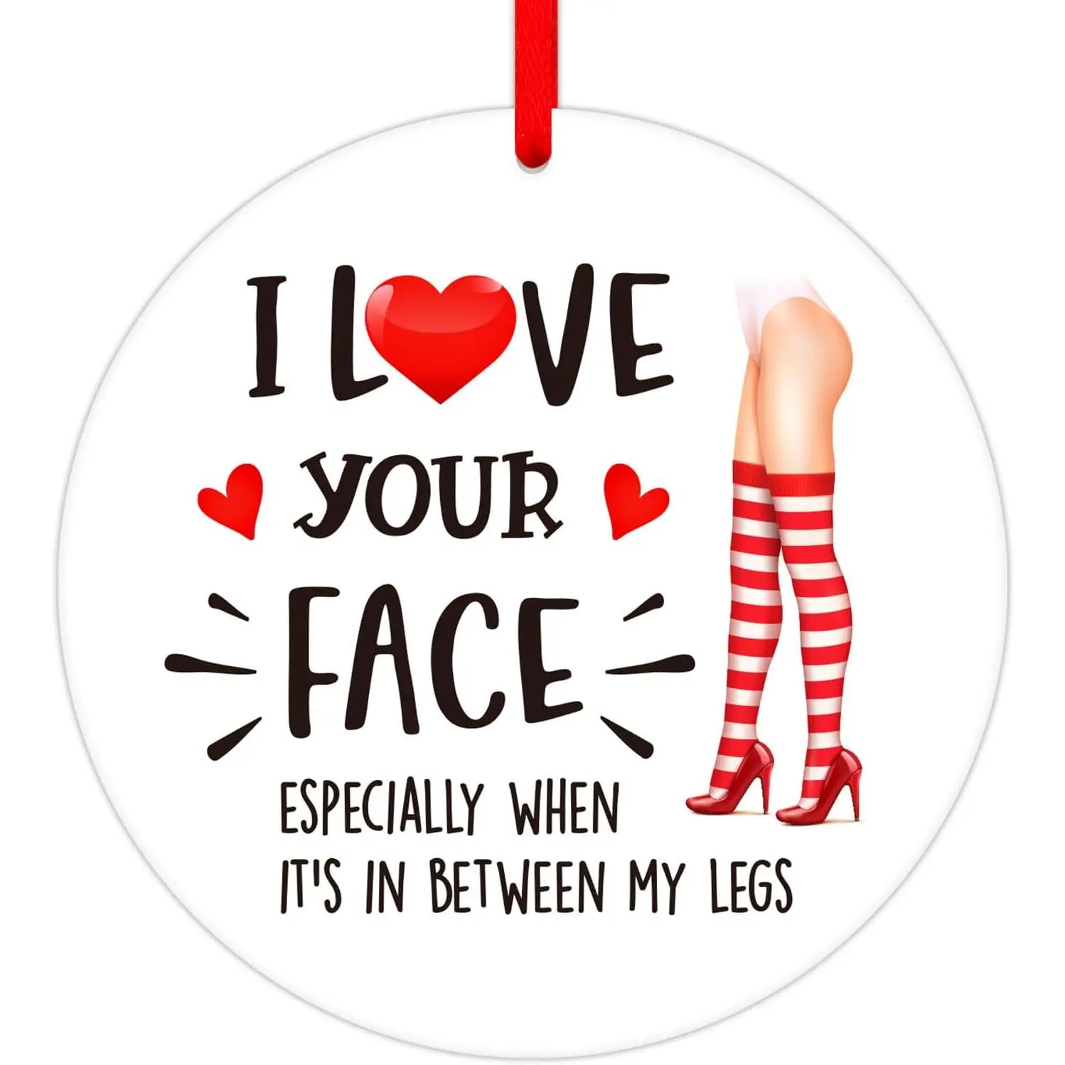 Funny Valentines Day Gifts for Husband Boyfriend - Naughty  Valentines Ornament &  for Him  Dirty &  Birthday Anniversary Decorations