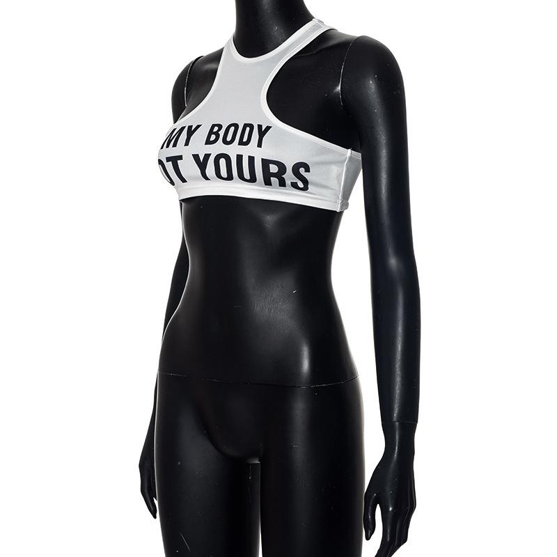 Women's Sexy Letter Print Crop Top - Sleeveless U-Neck Racerback Tank Top, Y2K Streetwear Graphic Crop Tank for Summer summer thermal shorts Backless Halter Crop Top Set Monaco Yacht Club Flag Print Hoodie vintage athletic wear cbu singlets for wrestling