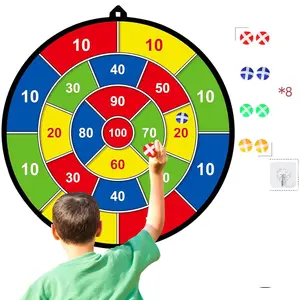Dart Game Set 26 Inch Tabletop with 8 Sticky Balls for Indoor Outdoor Fun Safe High-Quality Fabric Dartboard Ideal for Kids Adults Birthday Parties