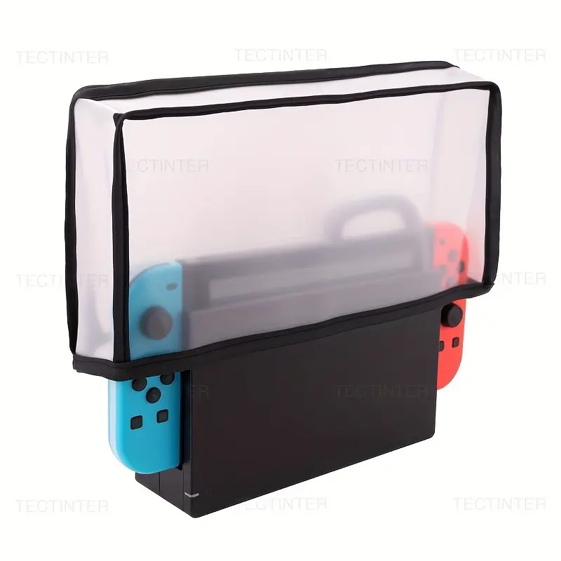 Nintendo Switch Oled Transparent Dust-Proof Case, Scratch-Resistant Mesh Cover, Ergonomic Grip, Durable Nylon, Portable Fashion Design