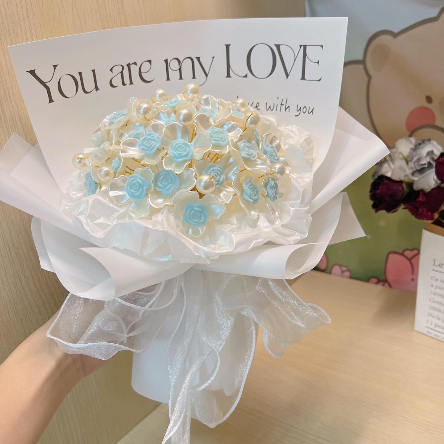 Eternal bouquet, DIY roses, handmade gifts, hand-held flower gifts, girlfriend gifts, gifts for mothers, teacher gifts, creative gifts, beautiful roses. A handmade gift. Gifts that girls like.