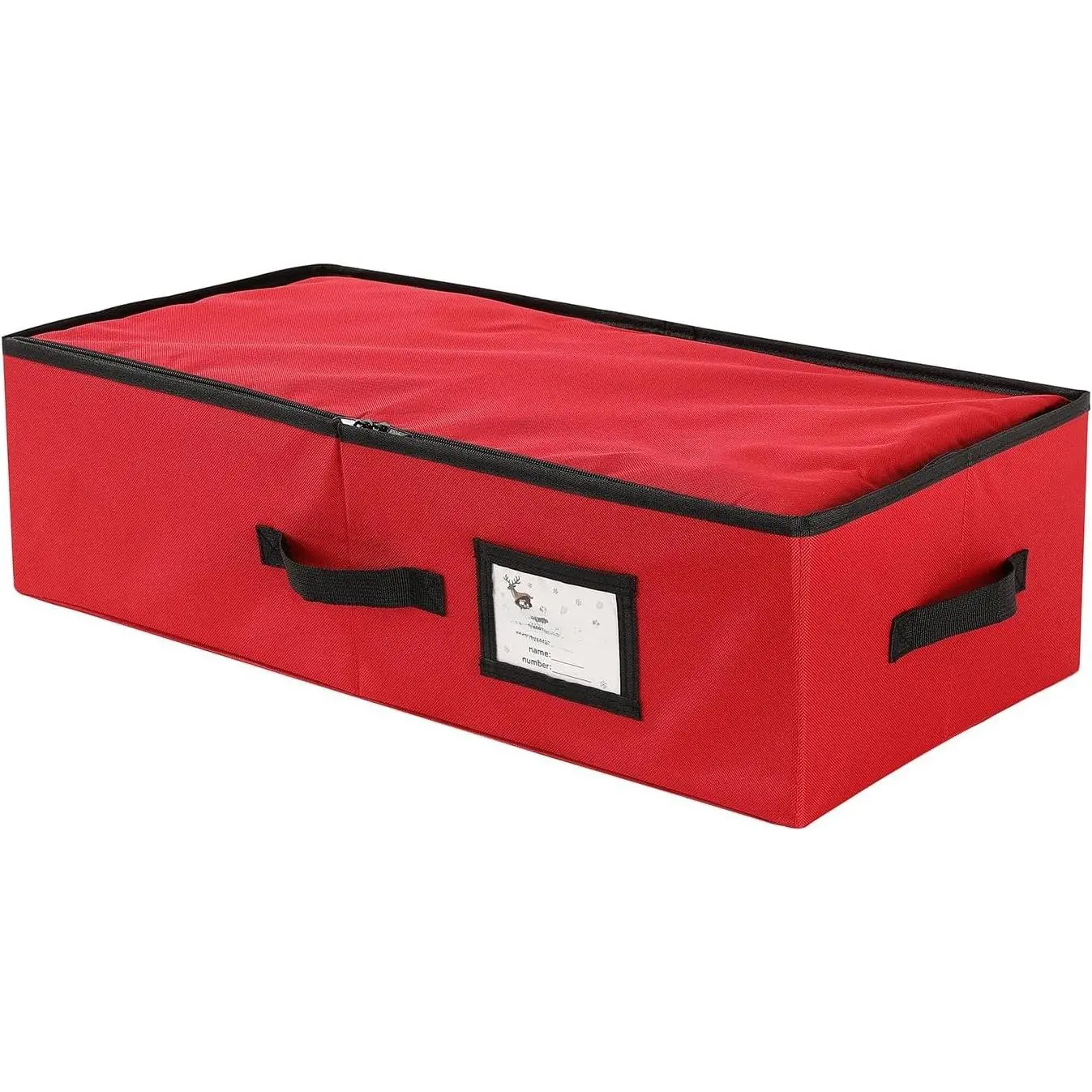 Christmas Ornament Storage Box,Box Contributes Slots for 64 Holiday Ornaments 3-Inch Underbed Storage