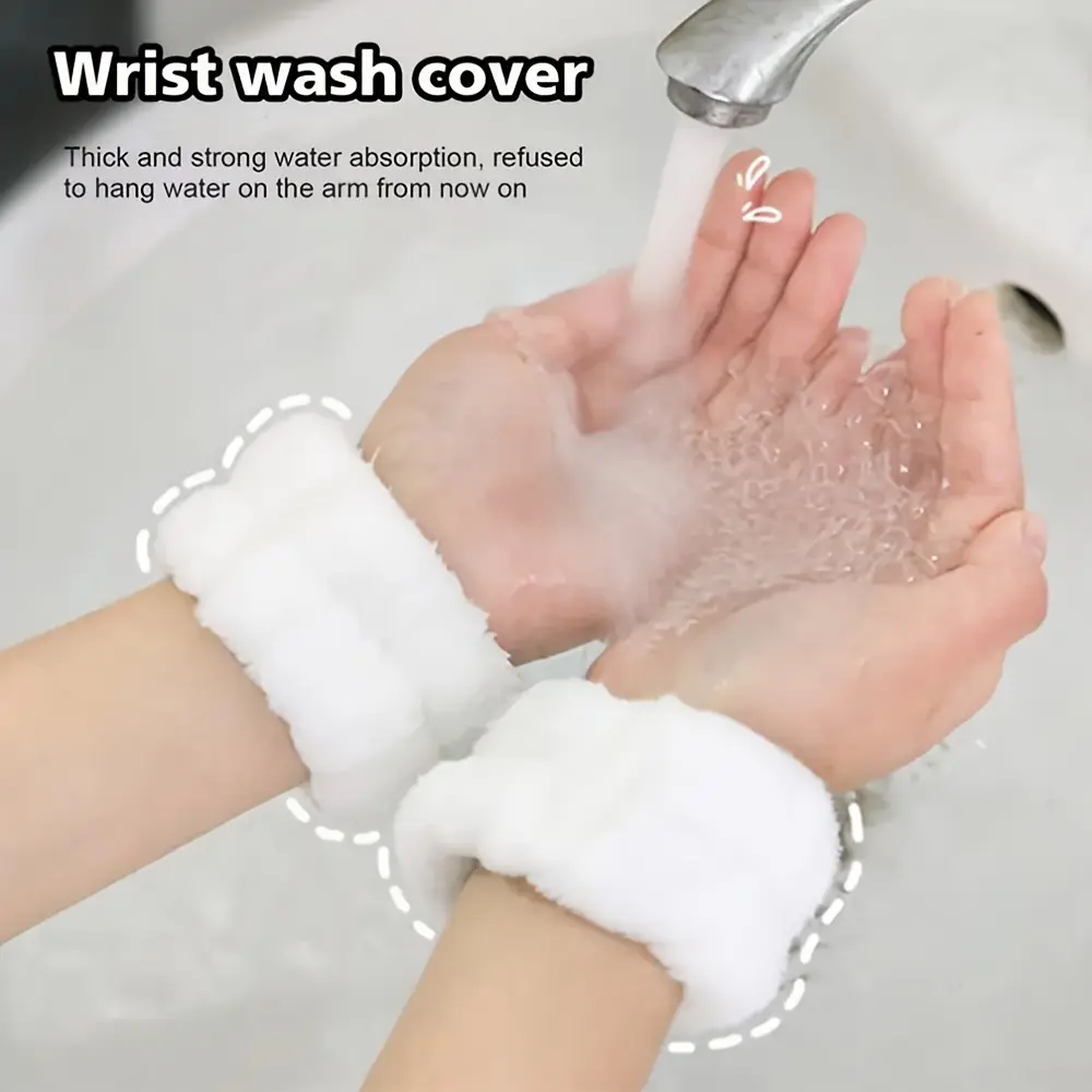Waterproof Wristband for Hand Protection, Splash-Proof for Washing Face & Hands, Durable Design, Perfect for Beginners, Two-Piece Set