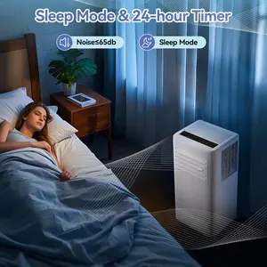 Efficient 10000 BTU Portable Air Conditioner - 3-in-1 Cooling, Dehumidifier & Fan - Floor Standing AC with LED Display, Remote, Quiet Operation, Window Kit - Cools Rooms up to 560 Sq.Ft - Home, Office, Dorm