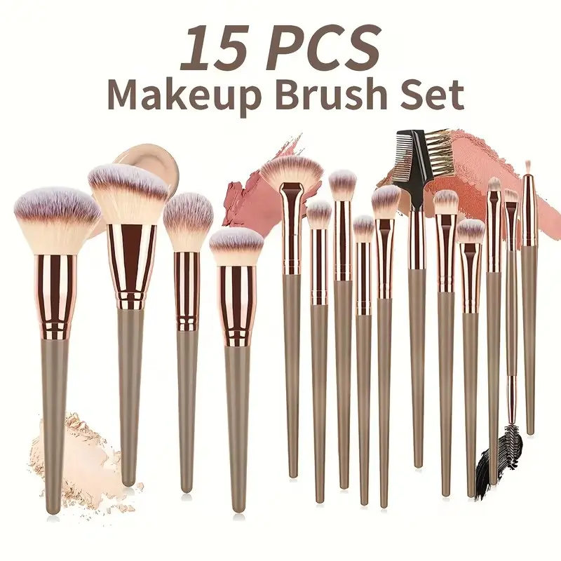 Valentine's Day Makeup Brush Set, Face Brush, Blush Brush, Powder Brush, Contour Brush, Eyeshadow Brush, Mixing Brush, Complete Multi-Functional Kit