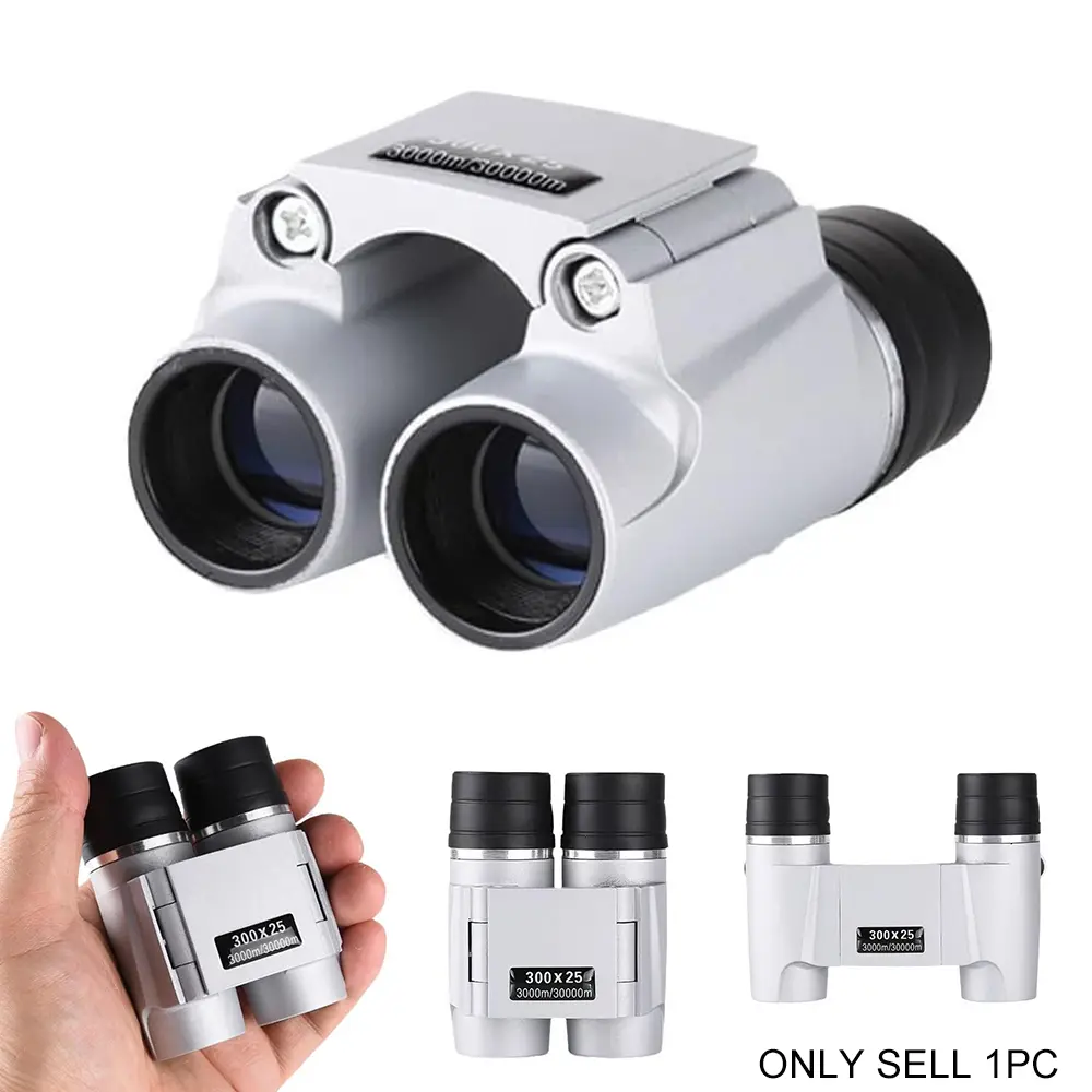 300x25 Mini Folding Binoculars, Ultra-Light 135g, Easy to Carry, Perfect for Travel, Concert Viewing, Star Gazing, Short Trips