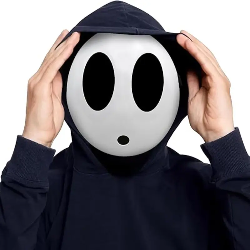 Shy-Guy Mask for Halloween Costume, Anime Cosplay Prop, Party Accessory, Party Props, Couples, School Festival, Fairground Event