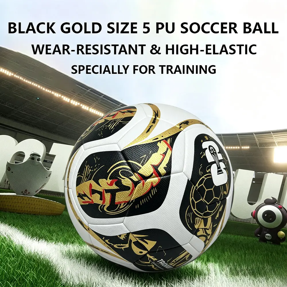 Advanced Professional Soccer Ball, Thick PU Material, Durable and Waterproof, Ideal for Indoor/outdoor Use, Perfect Gift for All Ages