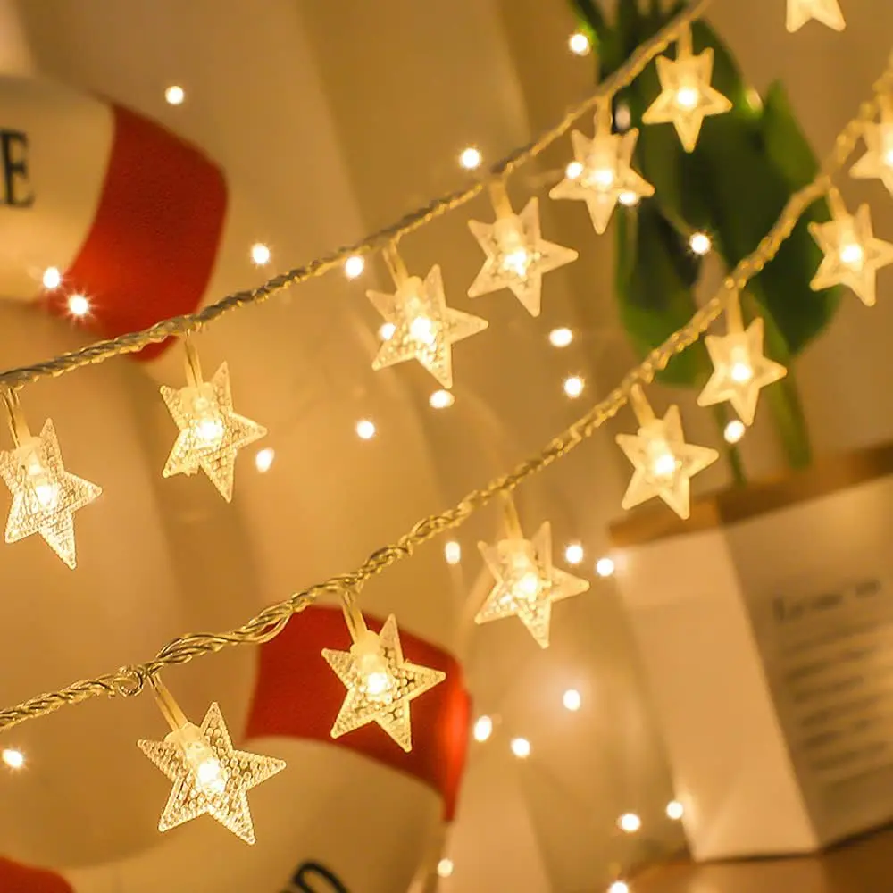 String Lights 10Ft 20 LED Fairy Lights  Operated  Indoor Outdoor Twinkle Christmas Lights for Bedroom Party Wedding Xmas Tree Decoration (Warm White)