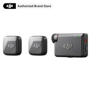 DJI Mic Mini 2 TX + 1 RX Wireless Lavalier Microphone, 300m Range, Active Noise Cancelling, Plug-and-Play Ultralight Mic for Camera, iPhone, Android, PC & Tablet, 2-Person Vlog Streaming Team Production