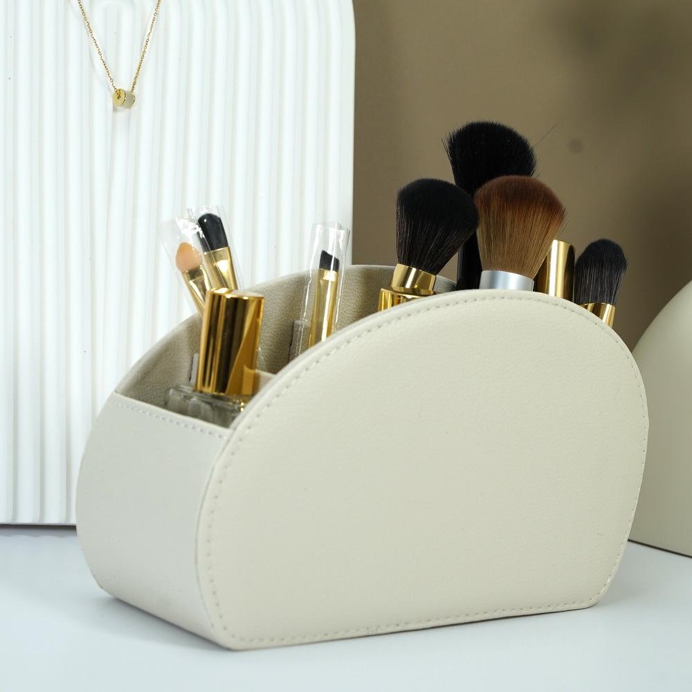 Remote Control Holder, PU Leather Remote Control Holder, Desk & Drawer Organizer for Home Storage