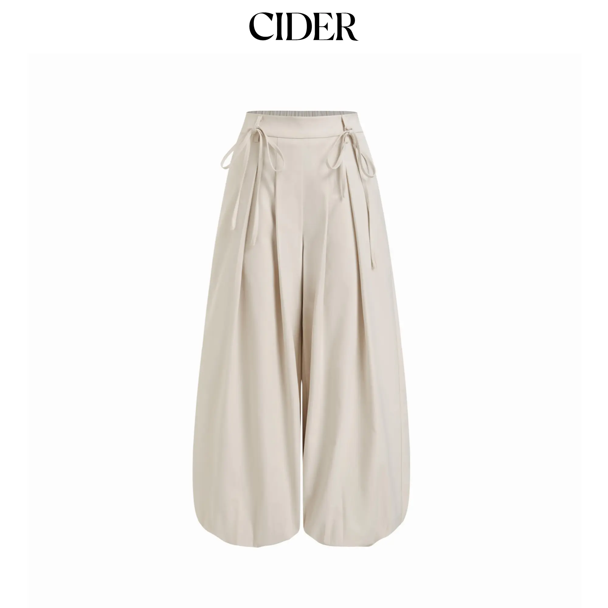 Cider Low Rise Drawstring Barrel-leg Trousers