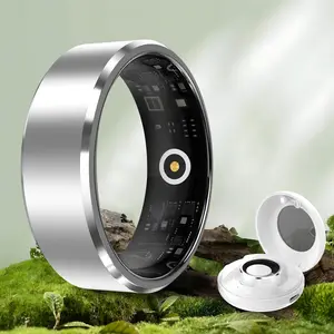 Unisex Smart Ring — 2026 AI Wearable Fitness Tracker. Features 5 ATM water resistance, over 100 sports modes, sleep monitoring, as well as heart rate and blood oxygen tracking. Compatible with Android and iOS systems.