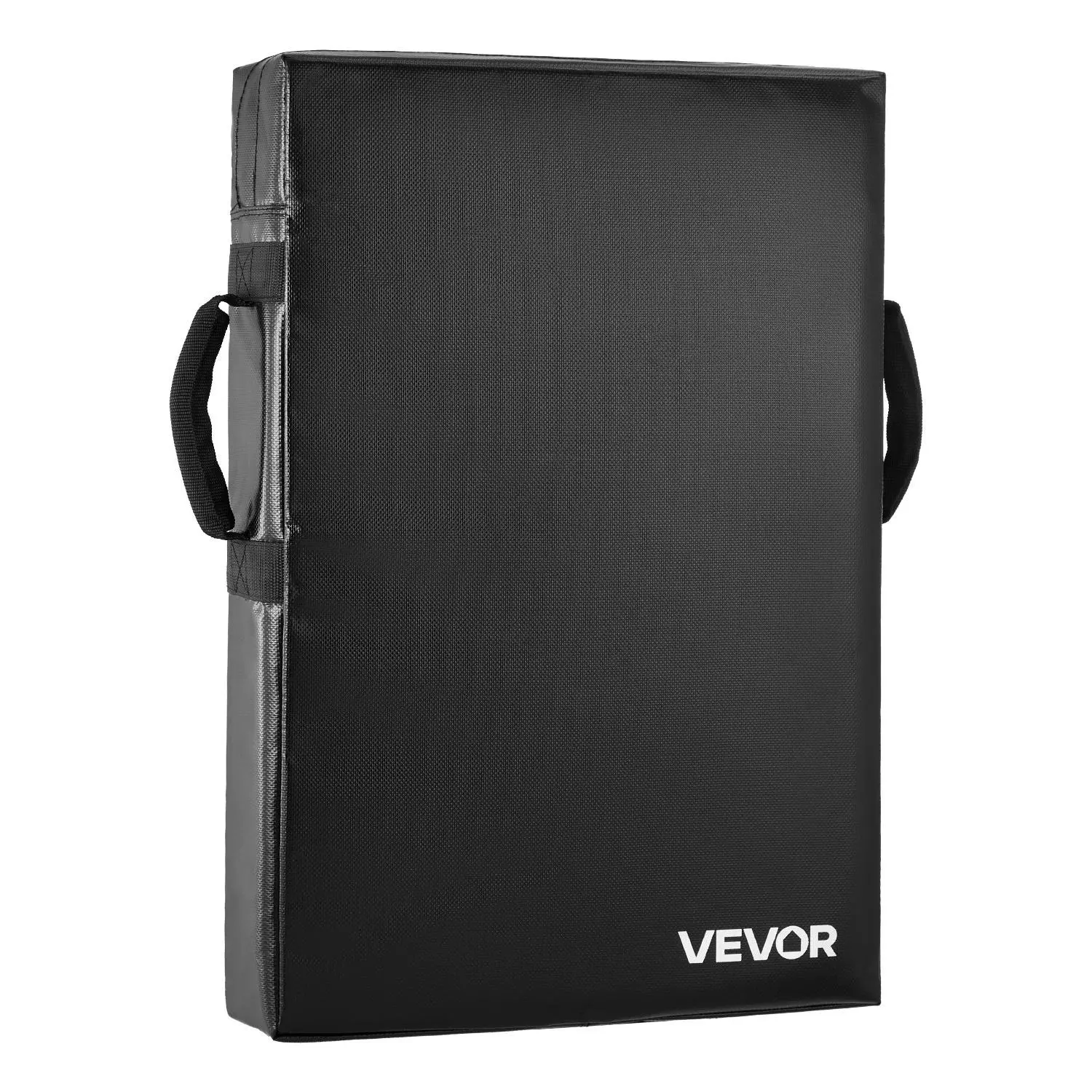 VEVOR Football Blocking Dummy, 24x16in PVC Waterproof Blocking Pads with Handles & Zipper, High-Density Sponge Tackle Dummies for Athletes, Quick Set Up Heavy Duty Training Equipment, Black, 1PCS, 24X16 In, Reinforced