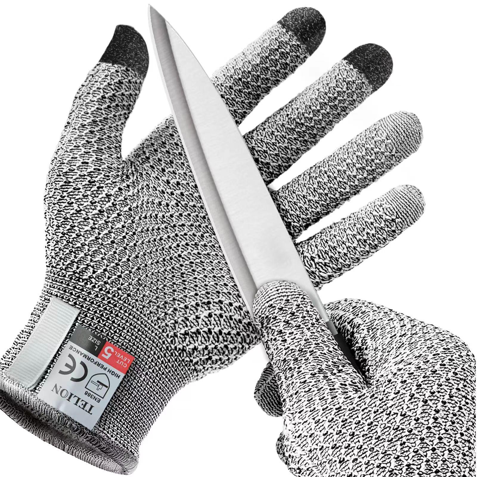 Level 5 Cut-Resistant Touchscreen Gloves with Pineapple Pattern Kitchen Food-Grade Slaughtering & Fish-Killing Protection