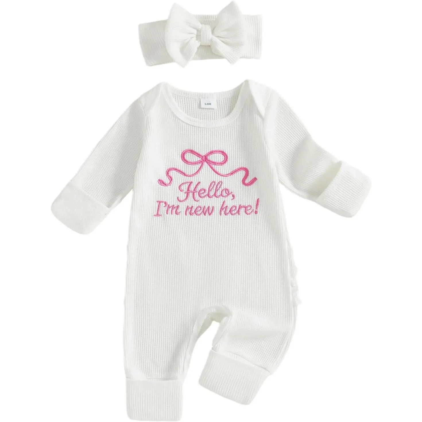 Girl Winter Clothes Newborn Preemie Going Coming Home  Ruffle Mitten Sweater Romper Cute Knit Jumpsuit  hoodie  crate girloveralls dillards  sale, Knitted Knitwear, One-Piece Romper
