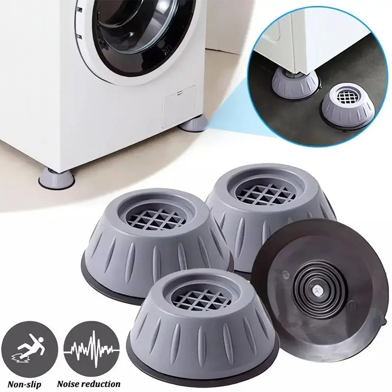 🛡️ Reduce Washer & Fridge Shake｜Anti-Vibration Appliance Pads for Large Home Appliances, Noise-Reducing Floor Protectors, Daily Home Use