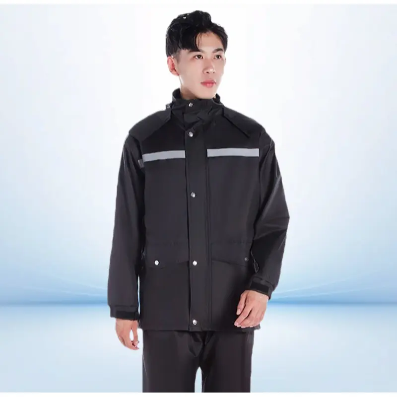 Full Body Heavy Rainproof Split Raincoat & Rain Pants Suit, Delivery Gear for Outdoor Work, Flexible Fit Functional Look Riding & Fish E-bike Protective Wear