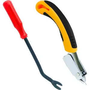 2pcs Upholstery Staple Remover Tack Lifter Nail Puller Tool for Furniture Floor Carpet Carton Photo Frame Office Use