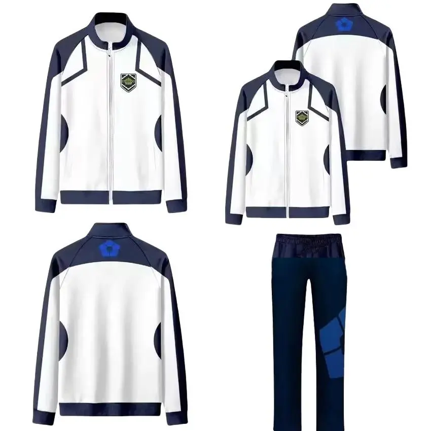 Reo Nagi Bachira Isagi Chigiri Cosplay Costume Zip Sportswear Tracksuit Sweatshirt Hoodie Jacket Carnival Clothes
