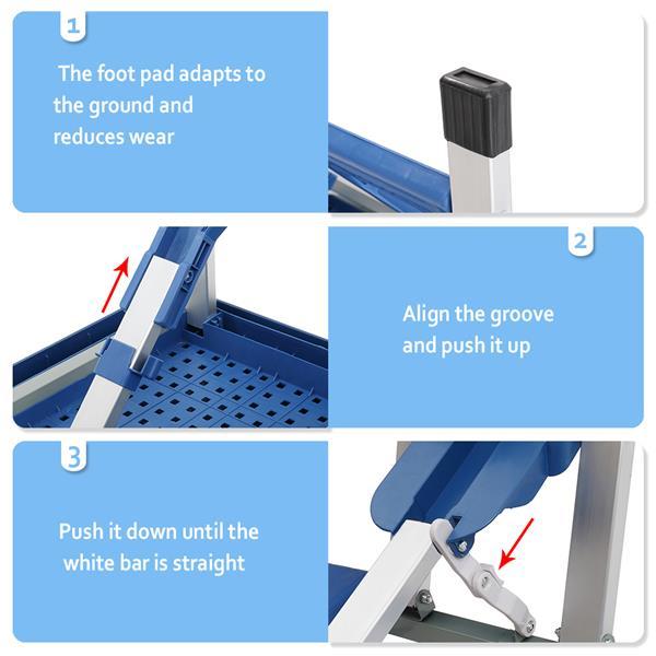 One-piece Portable Folding Table with Stool for Camping Picnics, All-in-One Compact Design Lightweight & Foldable Suitcase Style