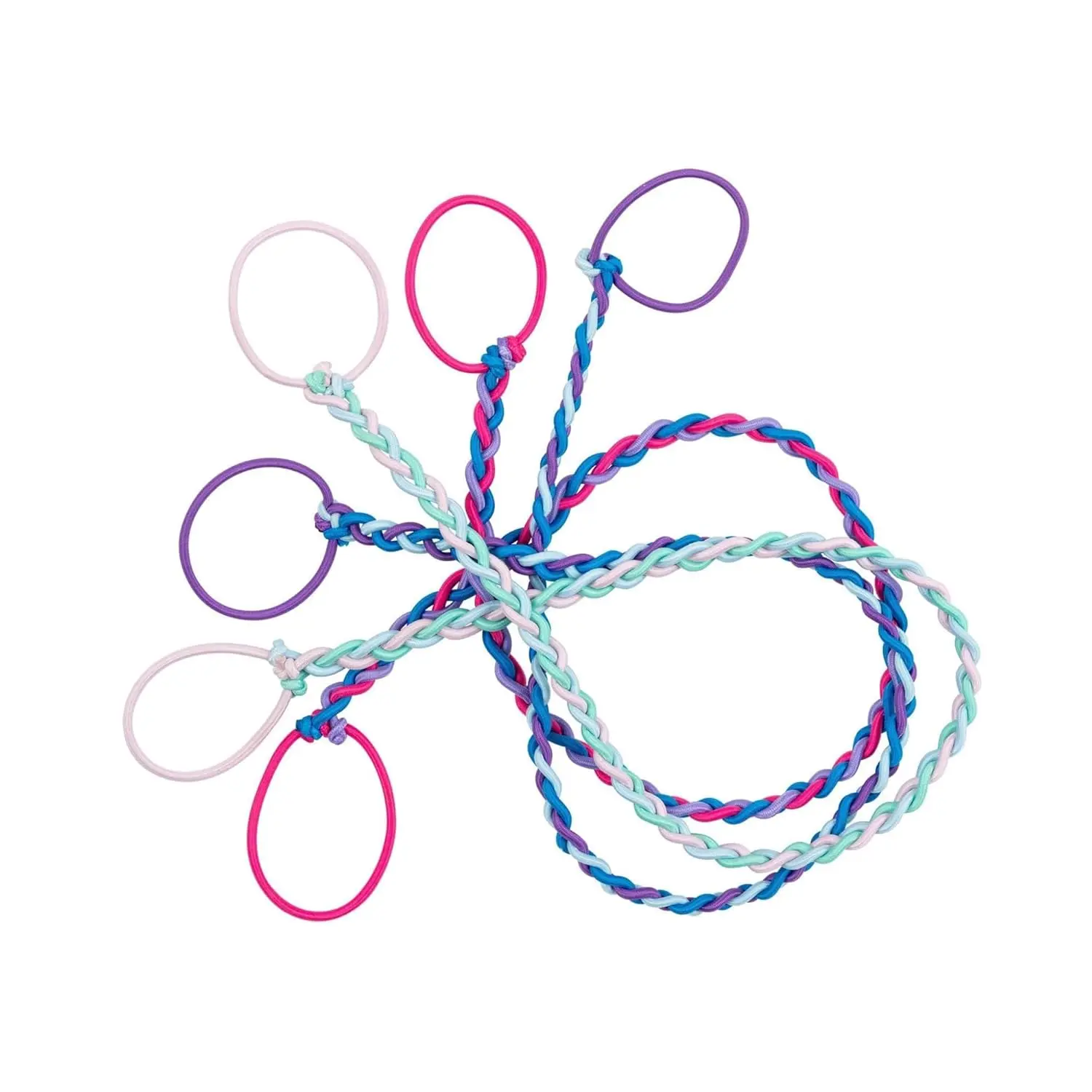 Regular Soft Tangle-Free Hair Tie for Women, Nylon Hair Elastic, Colorful Hair Accessory - As Seen on Shark Tank - 3 Pack Multicolor