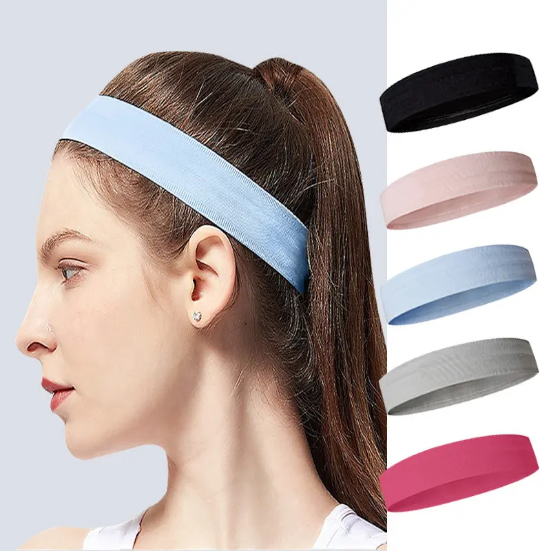 Malachi Unisex Wide-Edge Nylon Wired Headband - High Elasticity, Sweat-Absorbent Solid Fashion Hair Accessory for Workout
