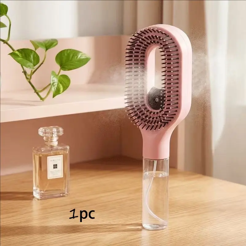 1pc Spray Comb, Two-In-One Sprayer Brush with Water Tank, Moisturizing and Exfoliating, Fine Mist Design, Portable Hair Care Tool