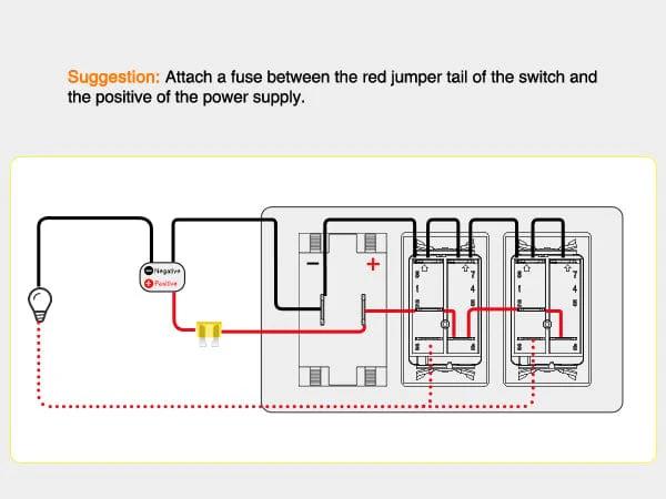 Nilight 4 Gang Switch Panel With QC3.0 & PD Charger And Voltmerter with Orange Backlit