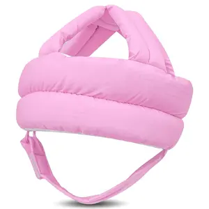 Baby Head Protector Baby Helmet  Crawling Walking, No Bumps Safety Head Adjustable Protective Cap  Walking, Playing (Pink)