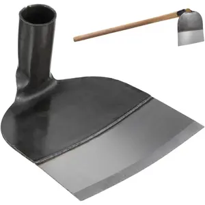 Garden Hoe Head Heavy Duty, Digging Replacement Gardening Agriculture, Weeding Tool Grubbing Planting, Manganese Steel Round Eye Asadon Attachment