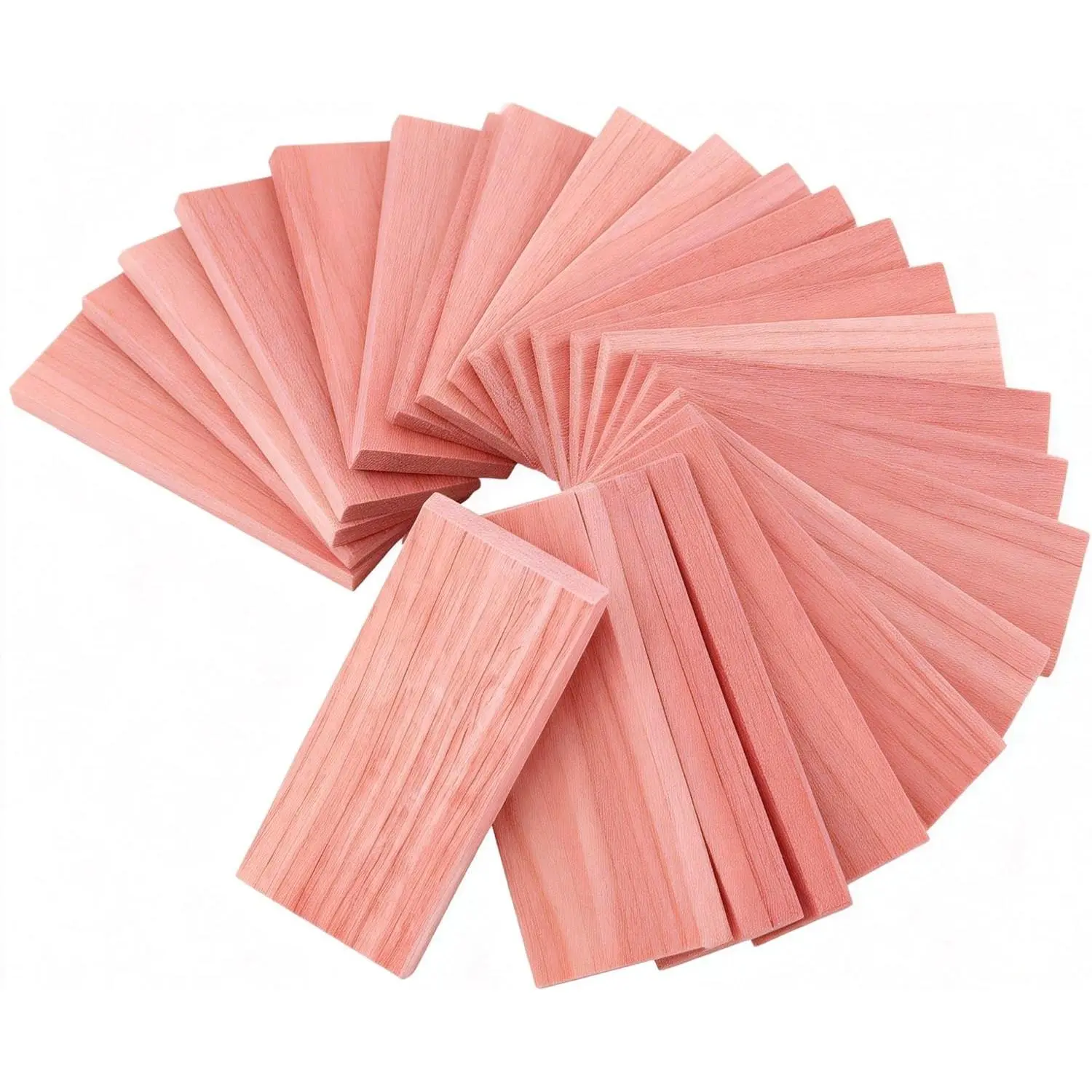 24Pcs American Cedar Blocks for Closet Storage,Cedar Planks Chips for Closet Drawers Organization,100% Natural Aromatic Red Cedar Blocks,100% Natural Red Cedar Wood Chips