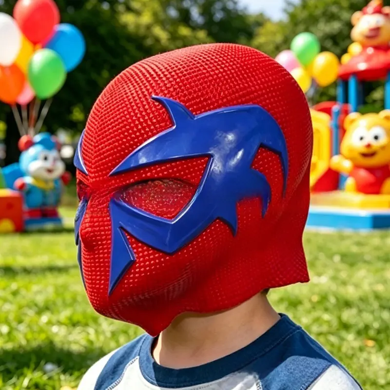 Superhero Full Head Natural Latex Mask for Adults & Kids, Comfortable Costume Prop for Halloween Cosplay Parties, Accessories, Party, Comic Heroes, Full Head Mask, 30X25x20 Cm, Children’s Day, Classic Comic Hero-Inspired