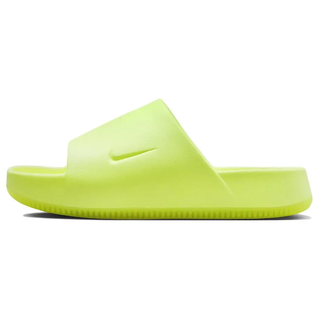 Nike Calm Slide Men's Comfortable Round-Toe Adjustable Thong Sandal in Green Verifiable, with credentials and supporting global authentication