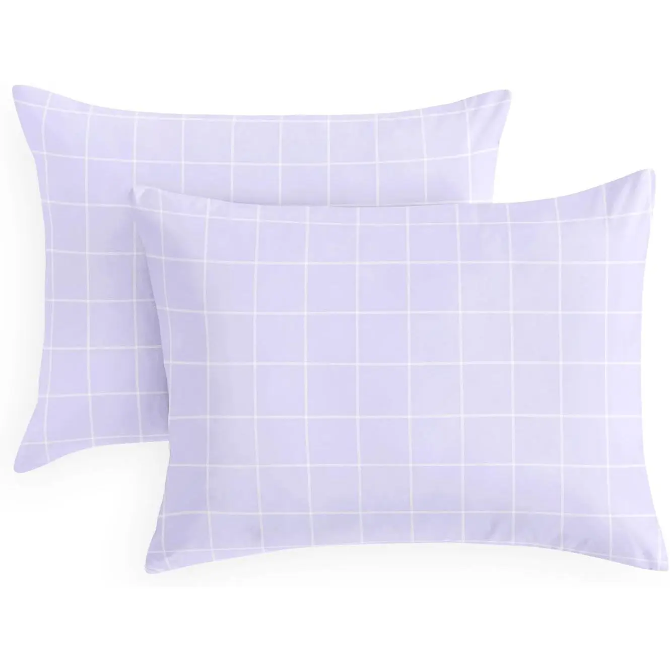 - Checkered Pillow Cases, Preppy Grid Geometric  Modern  Prted, Set of 2 Soft Pillowcases Pillow Shams Covers, , Standard Size 20x26 ches