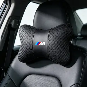 1PC Summer Ice Silk Car Seat Neck Pillow Headrest Rest Support Cushion Pad Accessories for Bmw M 2 3 4 5 7 Series Performance G30 G32 X1 X3 X5 X6 X4 E61 E60 E31