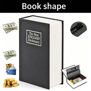 Combination Lock New English Dictionary Book Safe Hidden Home Office Secret Cash Jewellery Small Items Important Papers Keeper