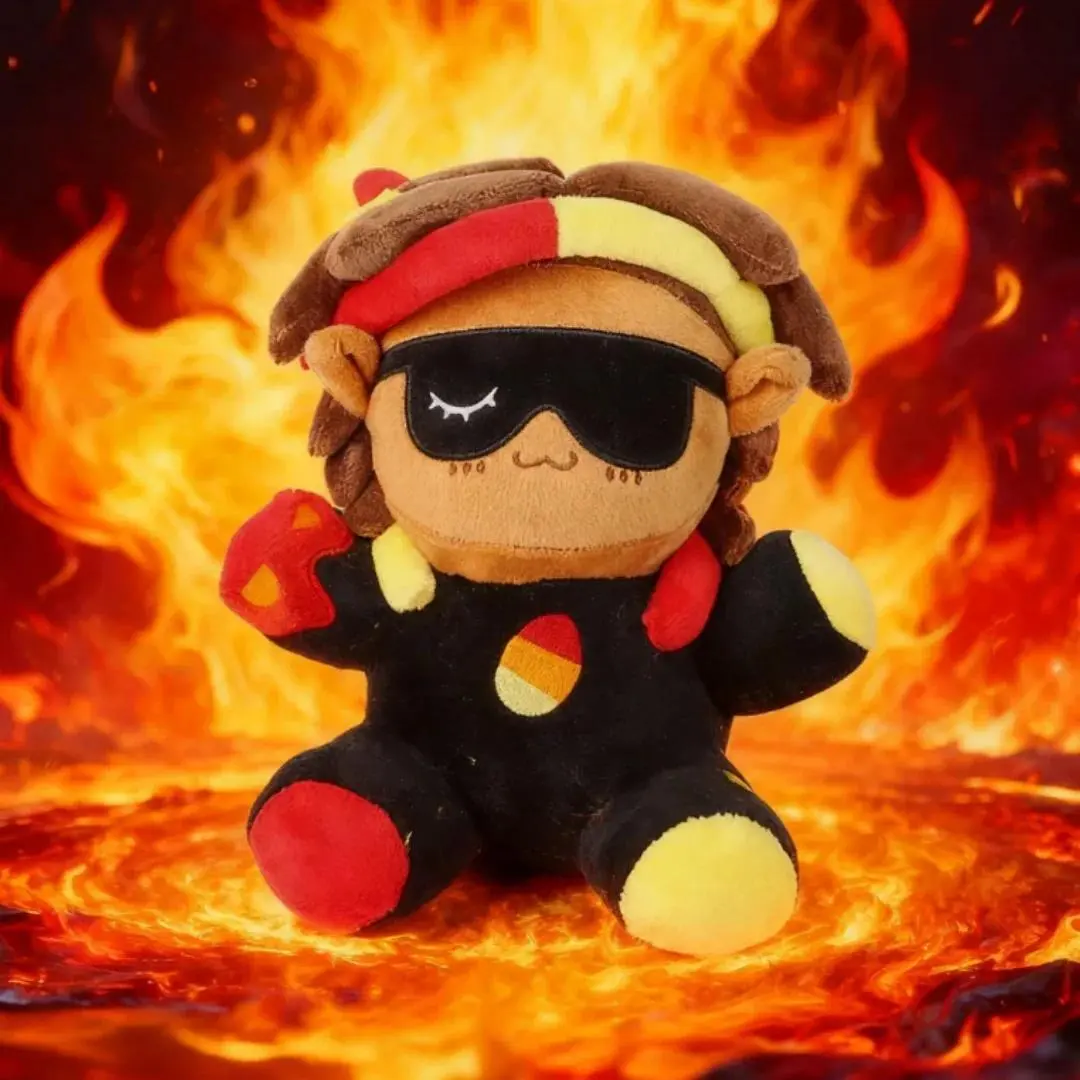 Kawaii Flamefrags Plush Toy Unstable Universe Gaming Merchandise Stuffed Flame Plush Toy Christmas Birthday Gift Kids Game Fans