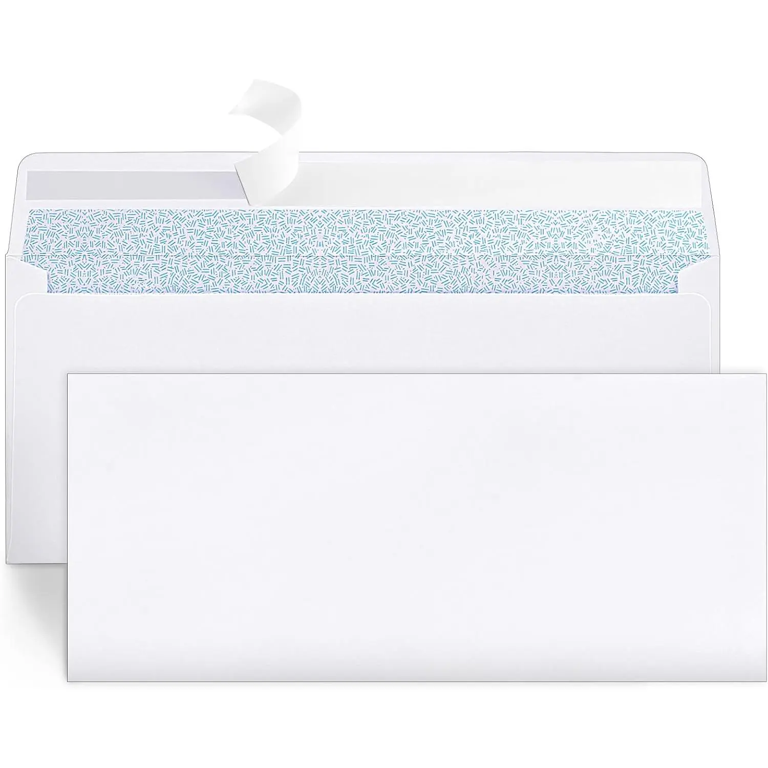 72 Packs #10 Envelopes, Business Envelopes, Envelopes Self Seal,  Envelopes, Peel and Seal Closure, Size 4-1/8 X 9-1/2 Inches, White, 26LB