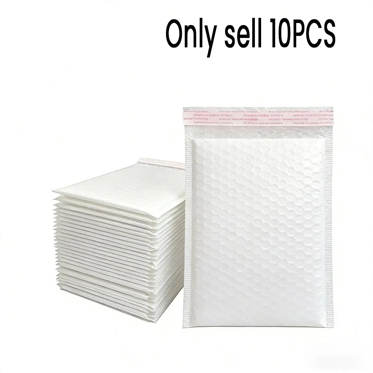 10 Bubble Mailers, Co-Extruded Waterproof Packaging Bags, Matte Composite Bubble Envelopes, Ideal for Small Businesses, Valentine's Day Shipping Supplies