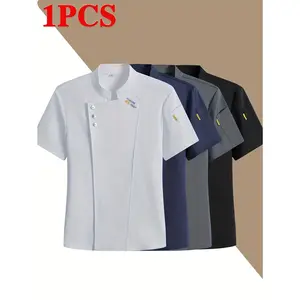 [Chef Uniform Four Colors] A Chef's Uniform Available in Four Colors, Featuring Pockets Suitable for Kitchen Baking And Restaurant Chef Work