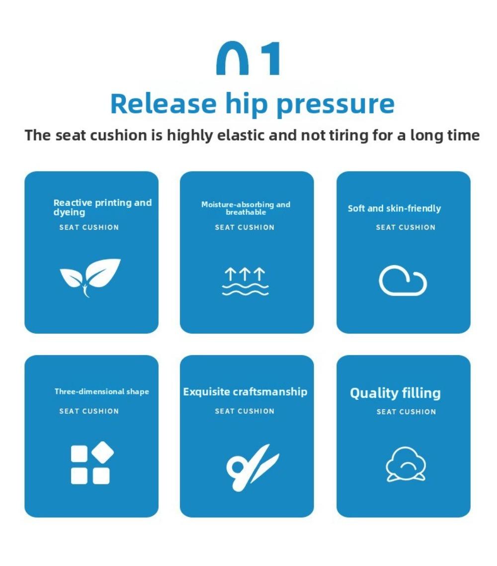 Cartoon Design Big White Goose Cushion Integrated Design Backrest Cushion Office Cushion Thickened Student Cushion