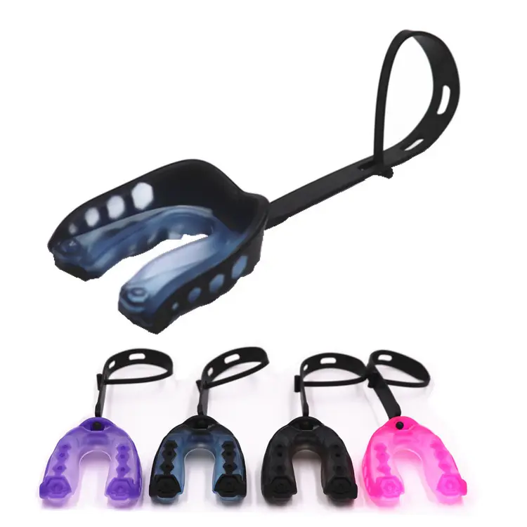 Combat Sports Mouthguards with Lanyard, Double Layer Shock Absorbing Sports Protection for Boxing, MMA, Football & Basketball, Mouth Guard