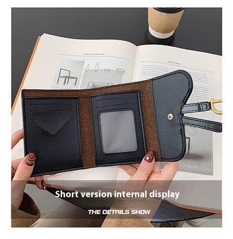 Women's Fashionable Crocodile Embossed Short Wallet, Casual Versatile Card Holder, Trendy All-match Wallet for Daily Use Outdoorfun Leather Bifold SpringStatements