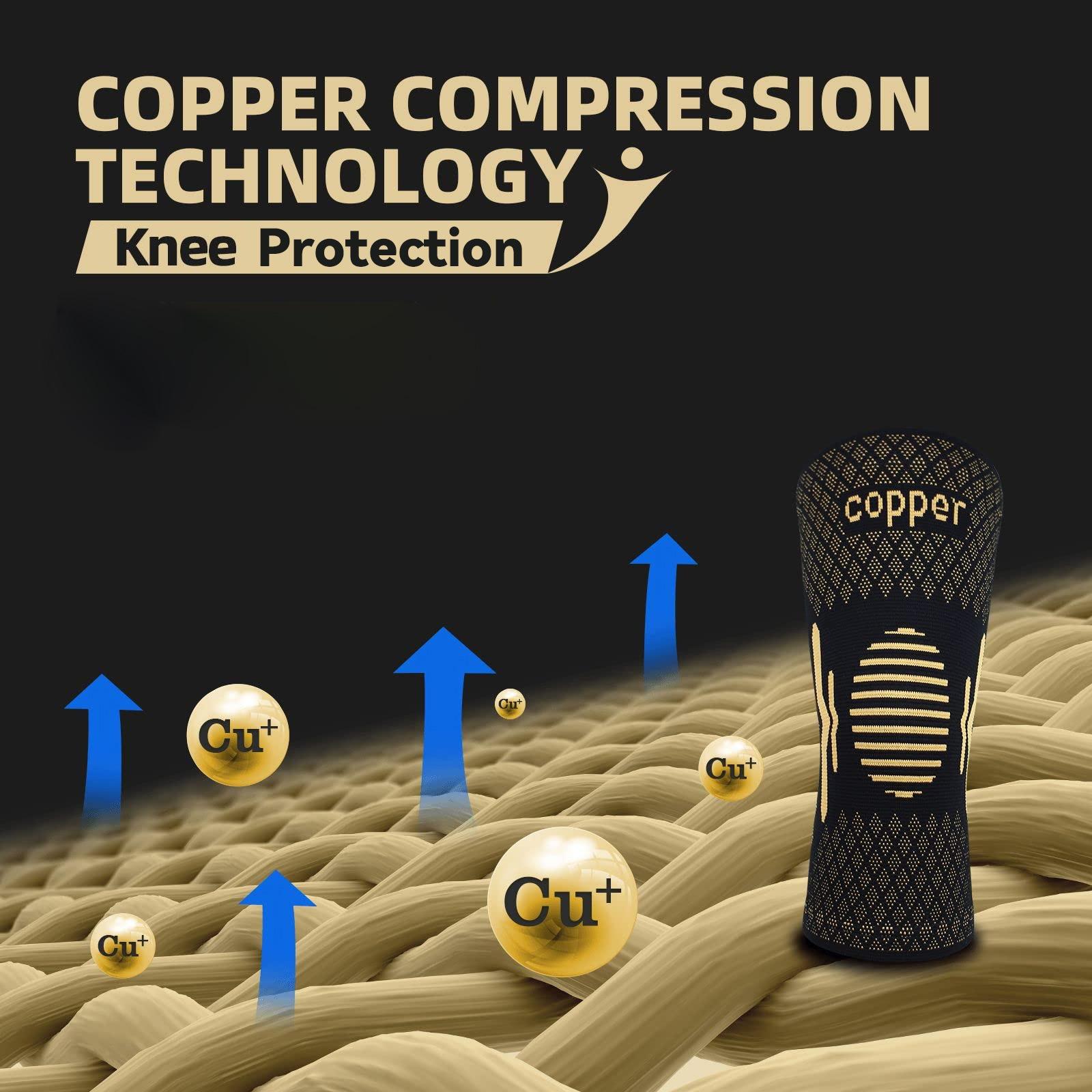 High-performance knee compression sleeves - Anti-slip support for both men and women, suitable for gym workouts, running and basketball