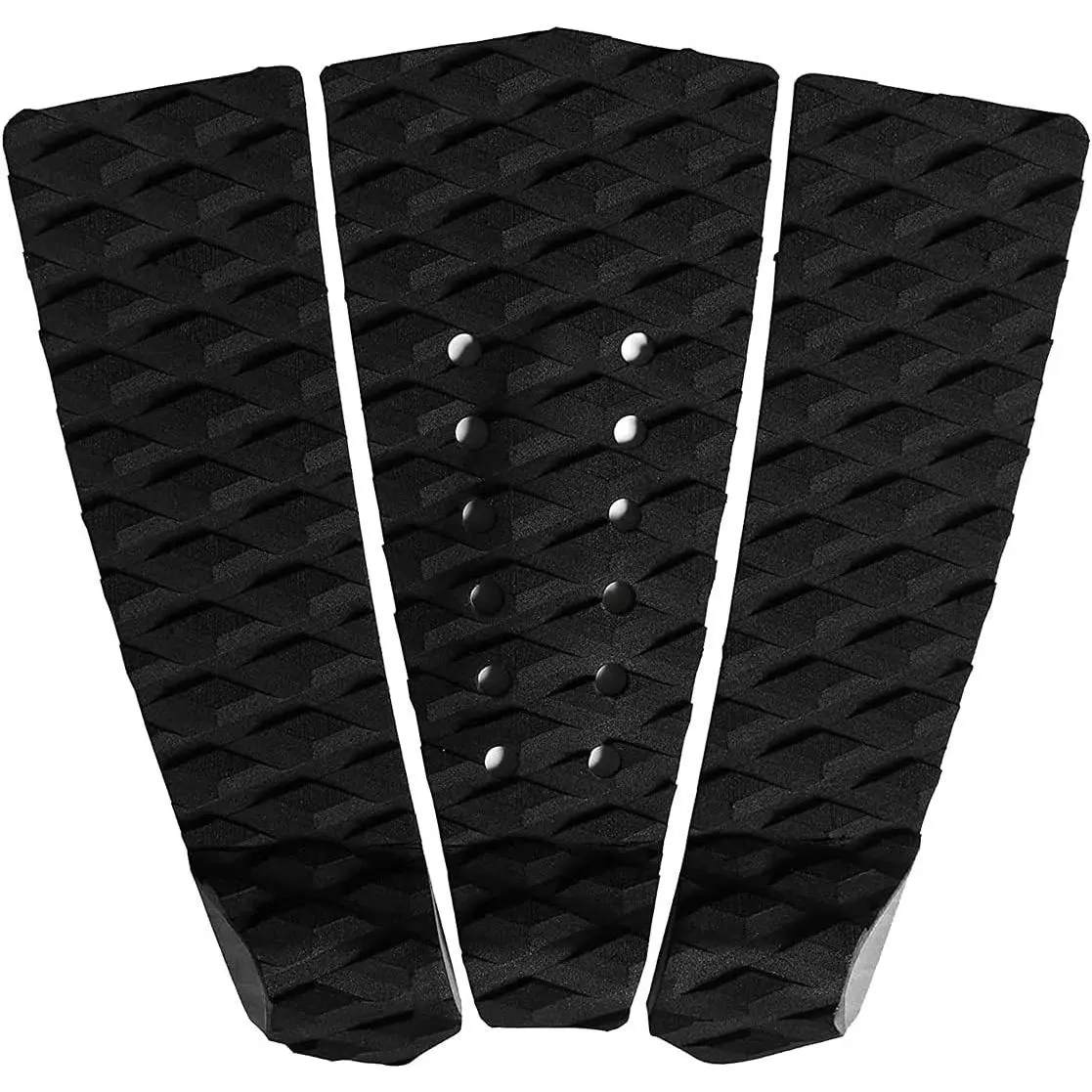 3 Piece EVA Surfboard Deck Traction Pads with Kicker for Stomp Skimboards, Surf Boards, Funboard, Fish Board, Black/Blue/Green/Gray/Orange/Pink/White/Wine Red