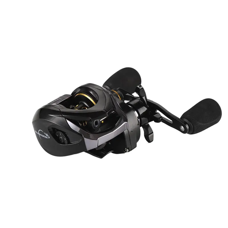 Full Metal Gold Baitcast Fishing Reel - Strong Magnetic Brake, Anti-Backlash, Ultra-Smooth Long-Casting for Bass Fishing