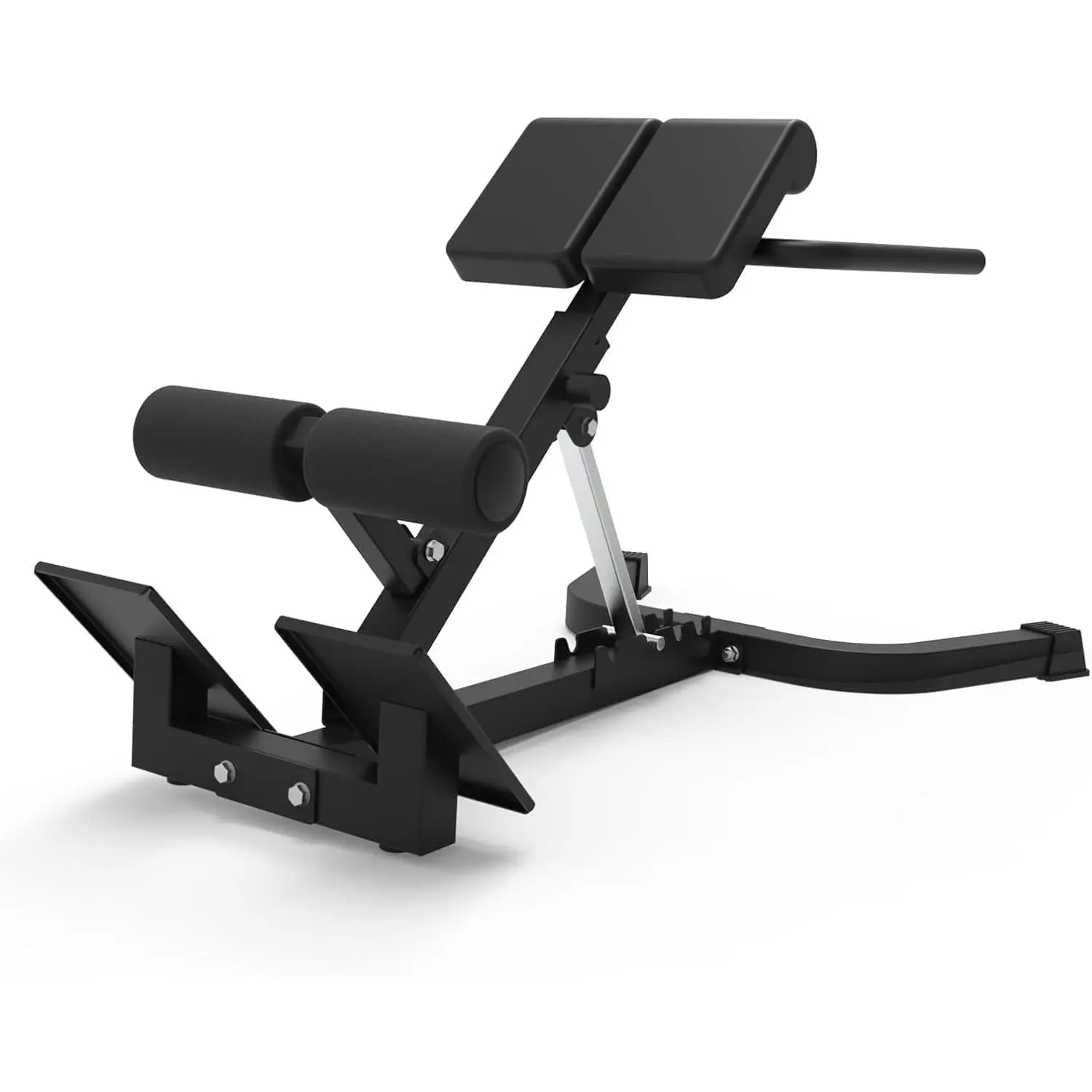 Adjustable Roman Chair Back Extension Bench - Multi-Angle Core & Glute Trainer, Foldable Workout Equipment, 350LB Capacity, Non-Slip At Home Gym Equipment