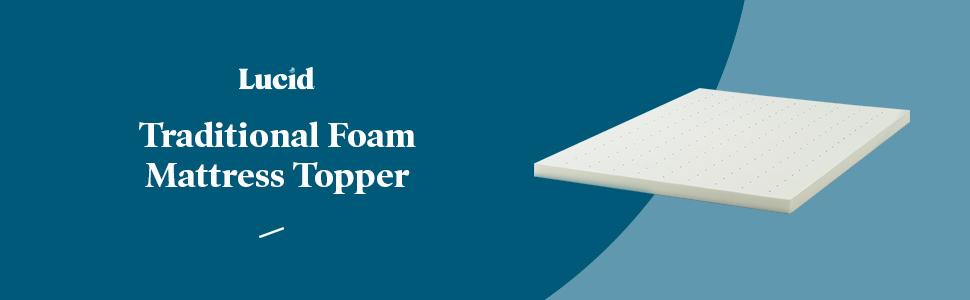 2 Inch Foam Mattress Topper – Ventilated & Breathable – Conforming – Full size